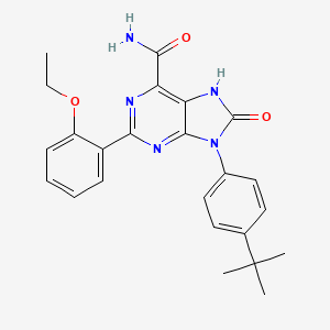9-(4-(tert-butyl)phenyl)-2-(2-ethoxyphenyl)-8-oxo-8,9-dihydro-7H-purine-6-carboxamide