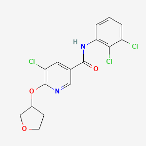 5-chloro-N-(2,3-dichlorophenyl)-6-((tetrahydrofuran-3-yl)oxy)nicotinamide