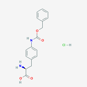 (2S)-2-Amino-3-[4-(phenylmethoxycarbonylamino)phenyl]propanoic acid;hydrochloride