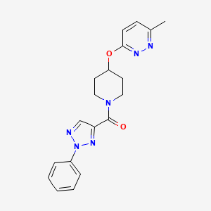 (4-((6-methylpyridazin-3-yl)oxy)piperidin-1-yl)(2-phenyl-2H-1,2,3-triazol-4-yl)methanone