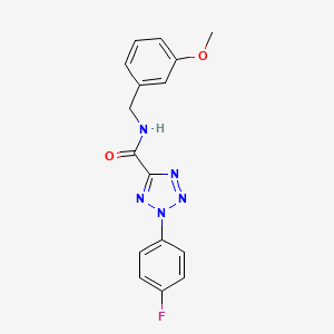 2-(4-fluorophenyl)-N-(3-methoxybenzyl)-2H-tetrazole-5-carboxamide