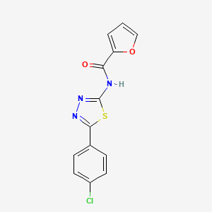N-(5-(4-chlorophenyl)-1,3,4-thiadiazol-2-yl)furan-2-carboxamide