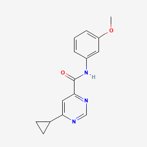 6-Cyclopropyl-N-(3-methoxyphenyl)pyrimidine-4-carboxamide
