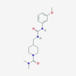 4-((3-(3-methoxyphenyl)ureido)methyl)-N,N-dimethylpiperidine-1-carboxamide
