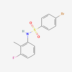 4-bromo-N-(3-fluoro-2-methylphenyl)benzenesulfonamide