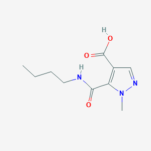 molecular formula C10H15N3O3 B2943481 5-(butylcarbamoyl)-1-methyl-1H-pyrazole-4-carboxylic acid CAS No. 1006476-26-1