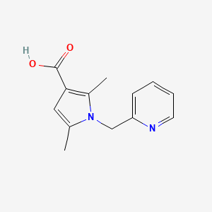2,5-dimethyl-1-(pyridin-2-ylmethyl)-1H-pyrrole-3-carboxylic acid