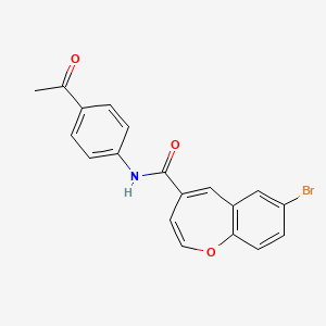 N-(4-acetylphenyl)-7-bromo-1-benzoxepine-4-carboxamide