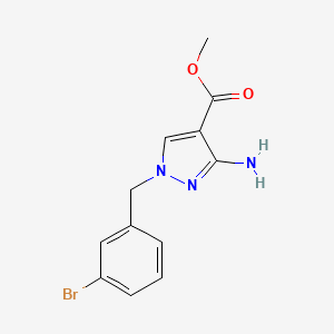 methyl 3-amino-1-(3-bromobenzyl)-1H-pyrazole-4-carboxylate