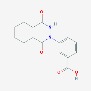 molecular formula C15H14N2O4 B2943515 3-(1,4-Dioxo-1,2,3,4,4a,5,8,8a-octahydrophthalazin-2-yl)benzoic acid CAS No. 926266-77-5