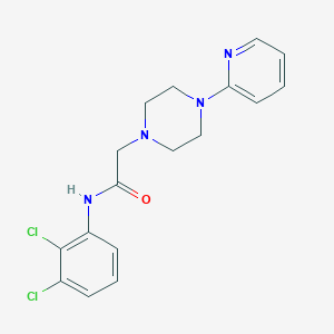molecular formula C17H18Cl2N4O B2943528 N-(2,3-dichlorophenyl)-2-[4-(2-pyridinyl)piperazino]acetamide CAS No. 329779-51-3