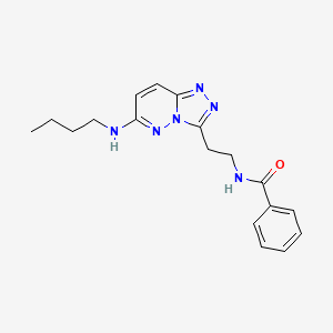 molecular formula C18H22N6O B2943547 N-(2-(6-(butylamino)-[1,2,4]triazolo[4,3-b]pyridazin-3-yl)ethyl)benzamide CAS No. 873002-42-7