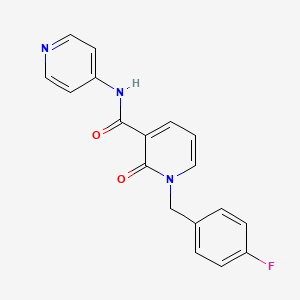 1-(4-fluorobenzyl)-2-oxo-N-(pyridin-4-yl)-1,2-dihydropyridine-3-carboxamide