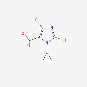 2,5-Dichloro-3-cyclopropylimidazole-4-carbaldehyde