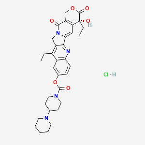 molecular formula C33H39ClN4O6 B2943633 Oratecan CAS No. 100286-90-6; 136572-09-3