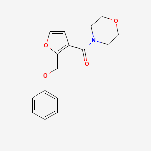 molecular formula C17H19NO4 B2943645 Morpholino(2-((p-tolyloxy)methyl)furan-3-yl)methanone CAS No. 878717-13-6