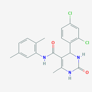 molecular formula C20H19Cl2N3O2 B2943656 4-(2,4-dichlorophenyl)-N-(2,5-dimethylphenyl)-6-methyl-2-oxo-1,2,3,4-tetrahydropyrimidine-5-carboxamide CAS No. 537680-44-7