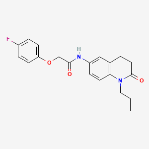 molecular formula C20H21FN2O3 B2943660 2-(4-fluorophenoxy)-N-(2-oxo-1-propyl-1,2,3,4-tetrahydroquinolin-6-yl)acetamide CAS No. 941910-54-9
