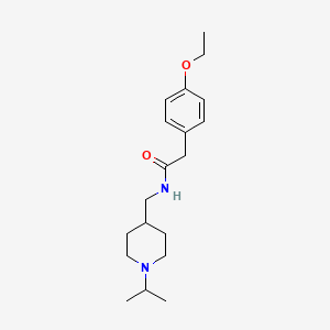 B2943707 2-(4-ethoxyphenyl)-N-((1-isopropylpiperidin-4-yl)methyl)acetamide CAS No. 953989-27-0
