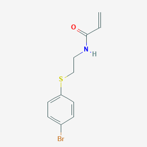 molecular formula C11H12BrNOS B2943715 N-{2-[(4-bromophenyl)sulfanyl]ethyl}prop-2-enamide CAS No. 2396580-26-8