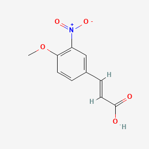 molecular formula C10H9NO5 B2943716 4-Methoxy-3-nitrocinnamic acid CAS No. 58435-22-6; 685523-44-8