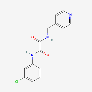 molecular formula C14H12ClN3O2 B2943719 N-(3-chlorophenyl)-N'-[(pyridin-4-yl)methyl]ethanediamide CAS No. 331637-26-4