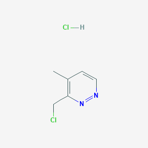 molecular formula C6H8Cl2N2 B2943767 3-(Chloromethyl)-4-methylpyridazine hydrochloride CAS No. 1956370-79-8