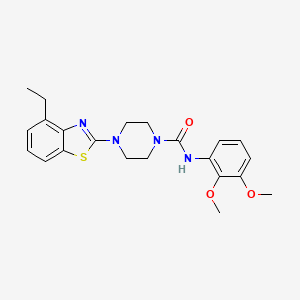 molecular formula C22H26N4O3S B2943777 N-(2,3-dimethoxyphenyl)-4-(4-ethyl-1,3-benzothiazol-2-yl)piperazine-1-carboxamide CAS No. 1203183-05-4