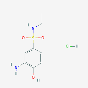 molecular formula C8H13ClN2O3S B2943819 2-Amino-4-N-ethylsulfonamide phenol CAS No. 2287300-97-2