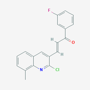 (E)-3-(2-Chloro-8-methylquinolin-3-yl)-1-(3-fluorophenyl)prop-2-en-1-one