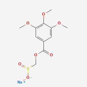 Sodium (3,4,5-trimethoxybenzoyloxy)methanesulfinate