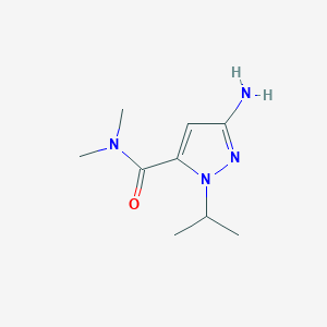 molecular formula C9H16N4O B2943867 3-amino-N,N-dimethyl-1-(propan-2-yl)-1H-pyrazole-5-carboxamide CAS No. 1895787-54-8