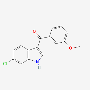 molecular formula C16H12ClNO2 B2943914 (6-Chloro-1H-indol-3-yl)-(3-methoxyphenyl)methanone CAS No. 1096986-30-9