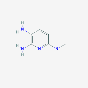 molecular formula C7H12N4 B2944038 6-N,6-N-dimethylpyridine-2,3,6-triamine CAS No. 84770-84-3
