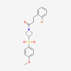 B2944092 3-(2-Bromophenyl)-1-(3-((4-methoxyphenyl)sulfonyl)azetidin-1-yl)propan-1-one CAS No. 1797689-91-8