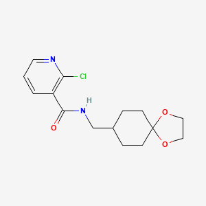 2-Chloro-N-(1,4-dioxaspiro[4.5]decan-8-ylmethyl)pyridine-3-carboxamide