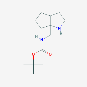Tert-butyl N-(2,3,3a,4,5,6-hexahydro-1H-cyclopenta[b]pyrrol-6a-ylmethyl)carbamate