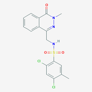 2,4-dichloro-5-methyl-N-((3-methyl-4-oxo-3,4-dihydrophthalazin-1-yl)methyl)benzenesulfonamide