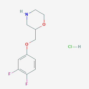 2-[(3,4-Difluorophenoxy)methyl]morpholine;hydrochloride