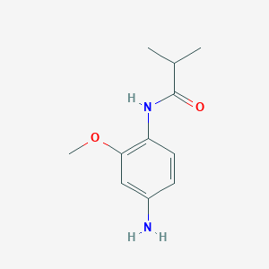 molecular formula C11H16N2O2 B2944245 N-(4-amino-2-methoxyphenyl)-2-methylpropanamide CAS No. 532417-07-5