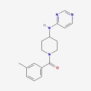 molecular formula C17H20N4O B2944283 N-[1-(3-methylbenzoyl)piperidin-4-yl]pyrimidin-4-amine CAS No. 2415524-65-9