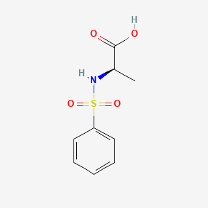 molecular formula C9H11NO4S B2944338 (2R)-2-benzenesulfonamidopropanoic acid CAS No. 29268-17-5