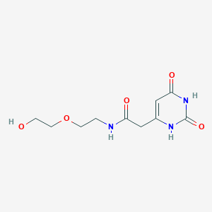 molecular formula C10H15N3O5 B2944442 2-(2,6-dioxo-1,2,3,6-tetrahydropyrimidin-4-yl)-N-(2-(2-hydroxyethoxy)ethyl)acetamide CAS No. 868228-76-6
