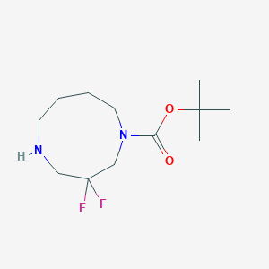 molecular formula C12H22F2N2O2 B2944452 Tert-butyl 3,3-difluoro-1,5-diazonane-1-carboxylate CAS No. 2305253-56-7