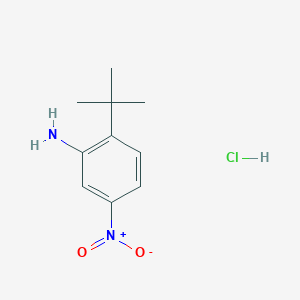 molecular formula C10H15ClN2O2 B2944463 2-Tert-butyl-5-nitroaniline hydrochloride CAS No. 2375267-75-5