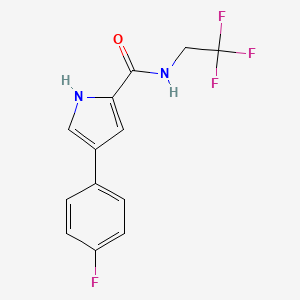 4-(4-fluorophenyl)-N-(2,2,2-trifluoroethyl)-1H-pyrrole-2-carboxamide