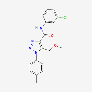 N-(3-chlorophenyl)-5-(methoxymethyl)-1-(4-methylphenyl)-1H-1,2,3-triazole-4-carboxamide