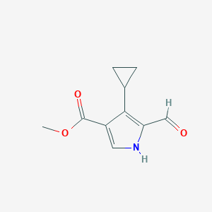 Methyl 4-cyclopropyl-5-formyl-1H-pyrrole-3-carboxylate