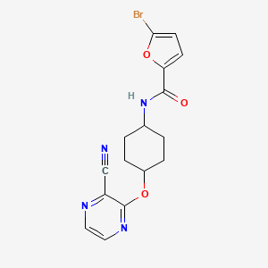 5-bromo-N-((1r,4r)-4-((3-cyanopyrazin-2-yl)oxy)cyclohexyl)furan-2-carboxamide
