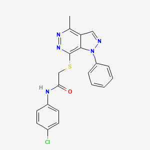 N-(4-chlorophenyl)-2-((4-methyl-1-phenyl-1H-pyrazolo[3,4-d]pyridazin-7-yl)thio)acetamide